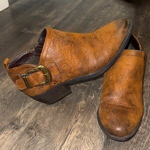 Brown Leather Ankle Boots